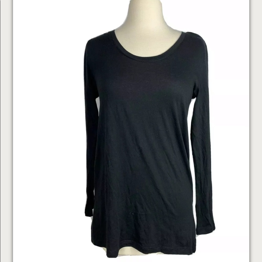 Abound Long Sleeve Black Tee T-shirt Top XS